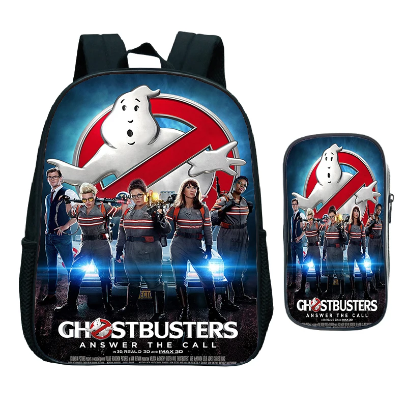 

Детская школьная сумка с ручкой, рюкзак с принтом охотников и Ghostbusters для дошкольников, Аниме Сумка для книг для детского сада, Подарочная мультяшная сумка