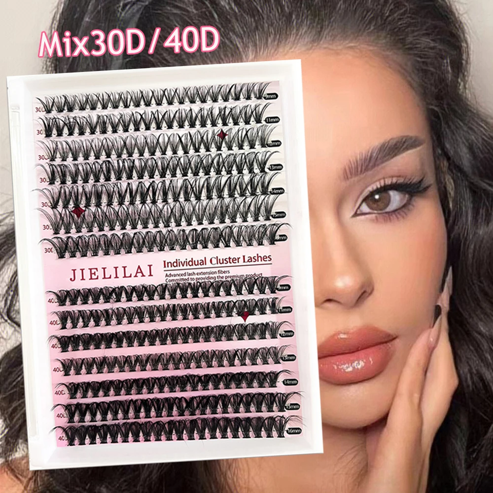 

280 Clusters DD Curl Grafting Lashes Extension Tweezers Glue Kit Individual False Eyelashes DIY Eye Makeup For Women Maquillaje