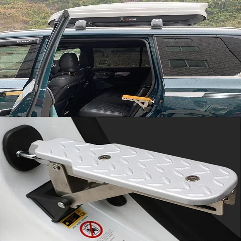 Car Door Step Folding Car Door Pedal Ladder For Cars Easy Access To Roof  Rack Of The Car, Universal Doorstep Fits The Vehicle With U Door Hatches