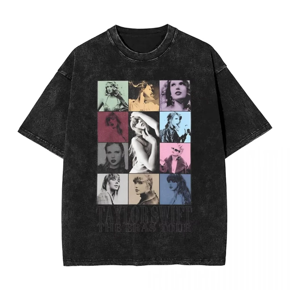 Taylors God Save T Shirts Washed Cotton Harajuku T-Shirt Swifts Singer Fashion for Men Women Tops Streetwear Printed Tees 3