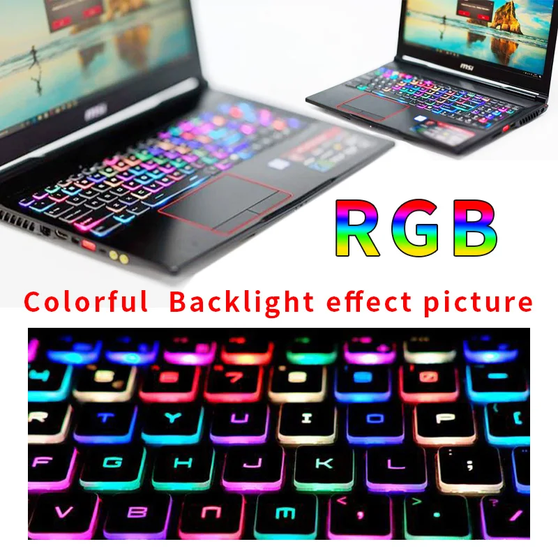 Фото Клавиатура с русской подсветкой для ноутбука Msi GE63VR GP73 GS73 GP75 GE73VR Raider RGB 7RF/8RF 8RE 8RF 8SG 8SF 8SE 9SG №5
