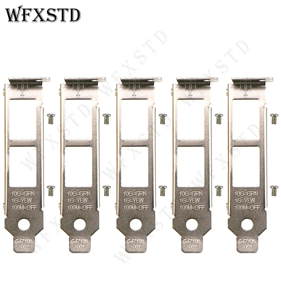 5pcs Low Baffle Profile 2U Bracket For Intel X550-T2 X540-T2 E10G42BT 10G Network Card Support Board