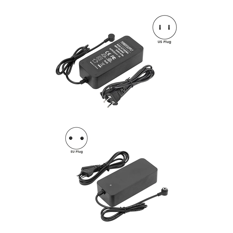 

Зарядное устройство для скутера 42 в 2 А, адаптеры для зарядки аккумуляторов для Xiaomi 4/ Electric Scooter 4Pro, запчасти для электрического скутера, аксессуары