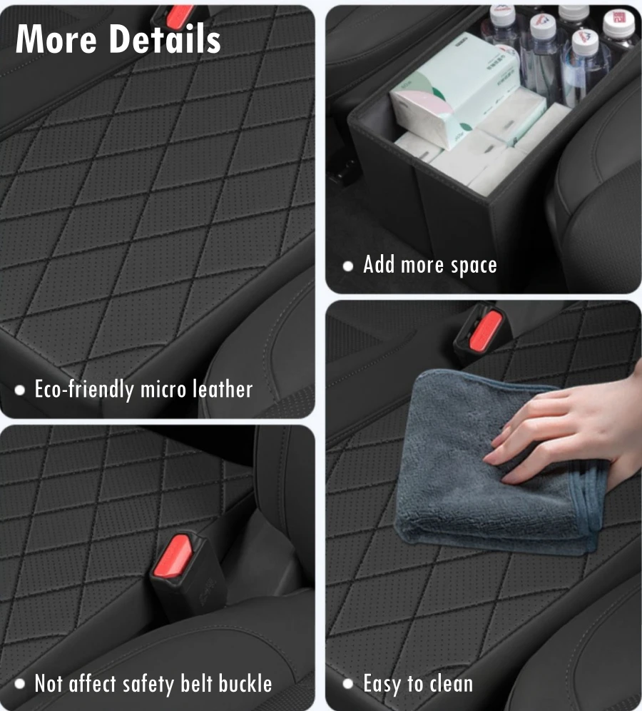 6인승 현대 팰리세이드 및 산타페 2열 차량용 시트 오거나이저 등받이 콘솔 오거나이저 뒷좌석 박스 장난감 박스 수납함