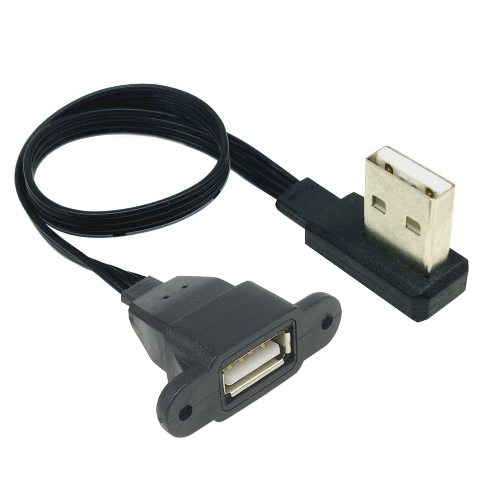 5 см, 10 см, 20 см, разъем USB 2,0 A на гнездо 90, угловой Удлинительный кабель USB 2,0, штекер-гнездо, правый/левый/вниз/вверх черный кабель