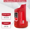 N12 Battery Power Source Adapter for Milwaukee 12V M12 Battery Power Wheel Charger Adapter with 12V DC Port USB2.0 Port 5