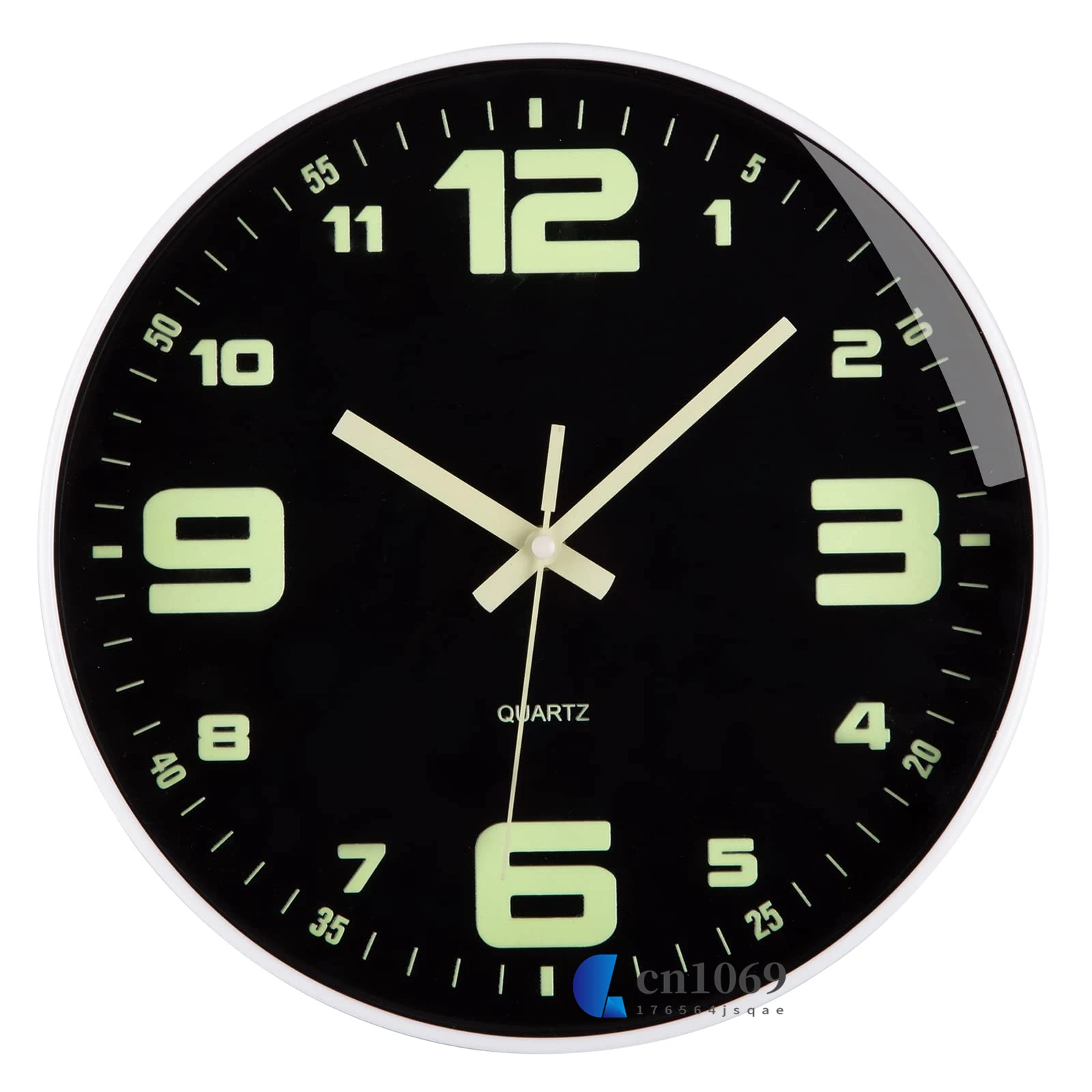 

12 Inch Battery Operated Wall Clocks for Living Room Deco Glow in The Dark Wall Clock Night Light Wall Clock Silent Non-Ticking