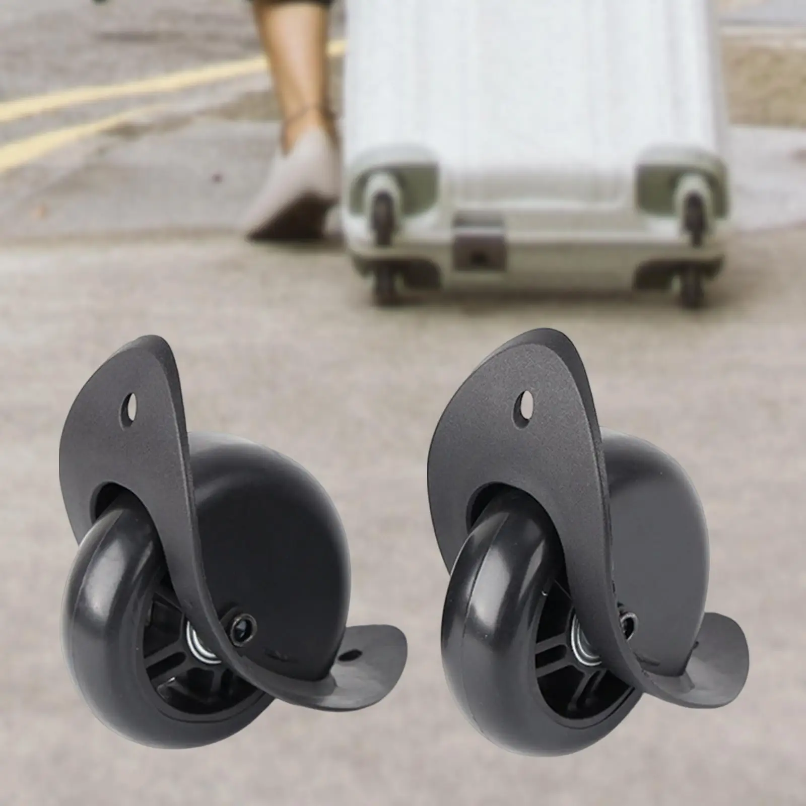 

2x Replacement Luggage Wheels Luggage Caster for Luggage Trolley