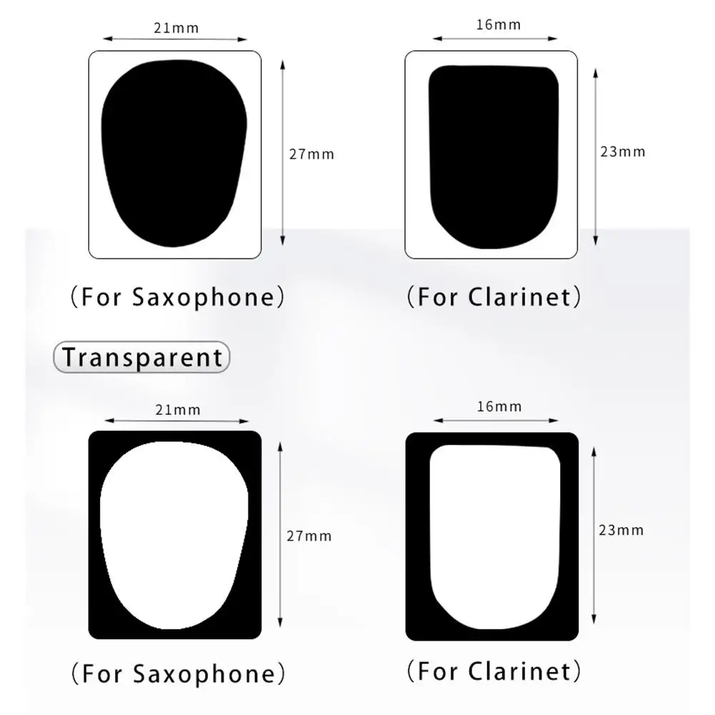 Saxophone Mouthpiece Cushions Saxophone Accessories Clarinet Accessories 10Pcs Silicone Mouthpiece Protector Sticker Pads