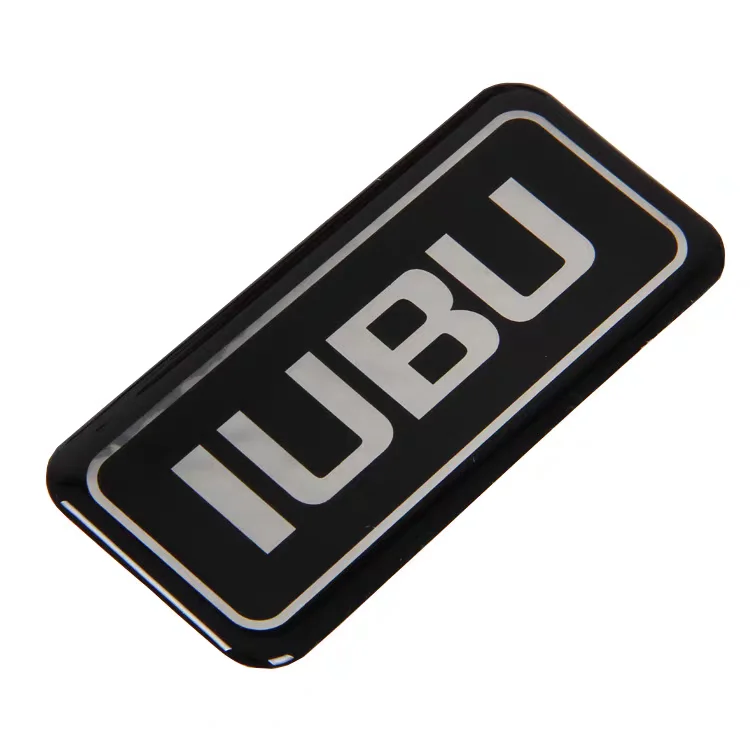 맞춤형 투명 3D 돔 송진 스티커, 인쇄 방수 자체 도장, 원형 직사각형 크리스탈 라벨