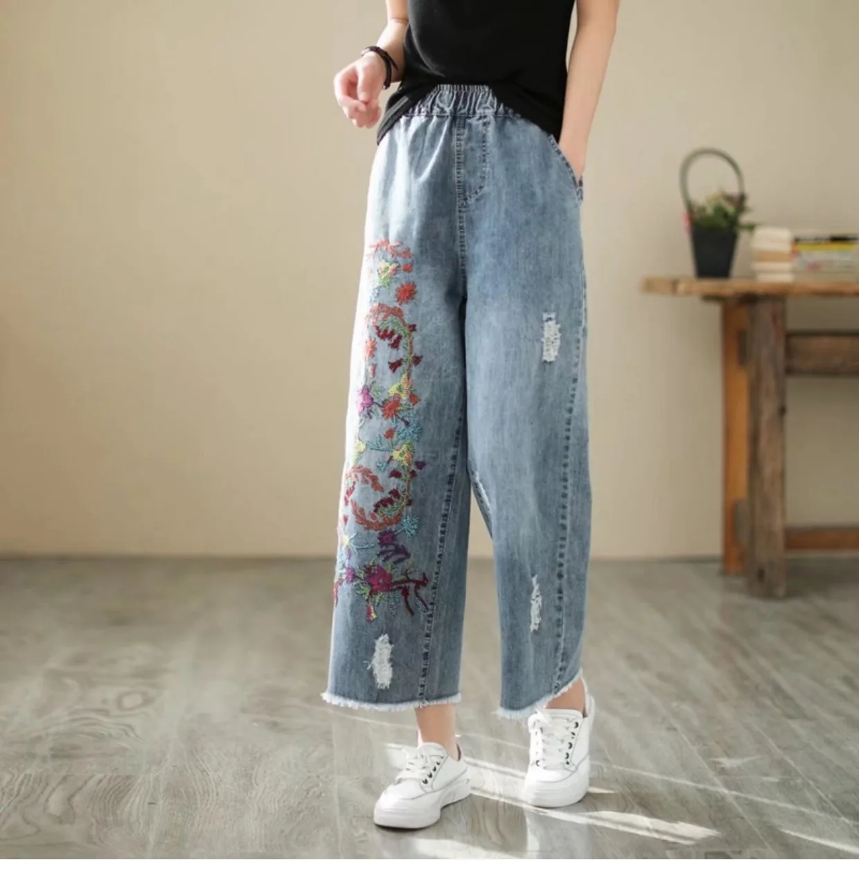 2022Women Jeans Spring High Street 