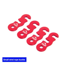 Widesea Adjustable Aluminum Alloy Tent Rope Buckles - Set of 4 Outdoor Camping Accessories (Small size)