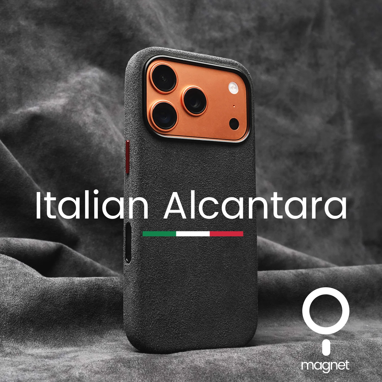 Magnetic ALCANTARA Case for iPhone 17 16 Pro Max 15 14 Luxury