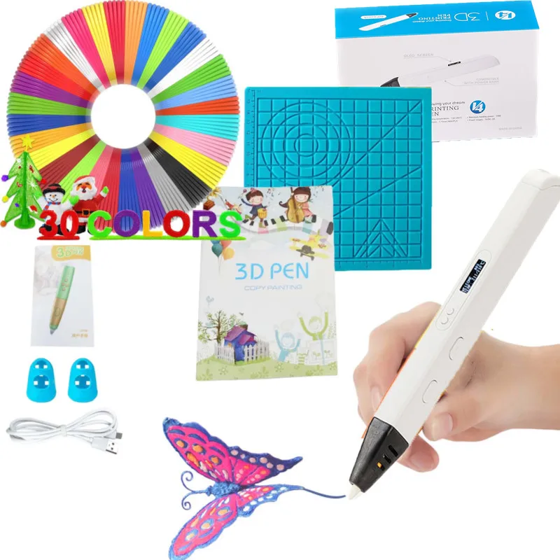 

Профессиональная 3d-ручка для детей, набор для печати 3d принтеров, оригинальные подарки, пла АБС нити, образовательные игрушки для детей