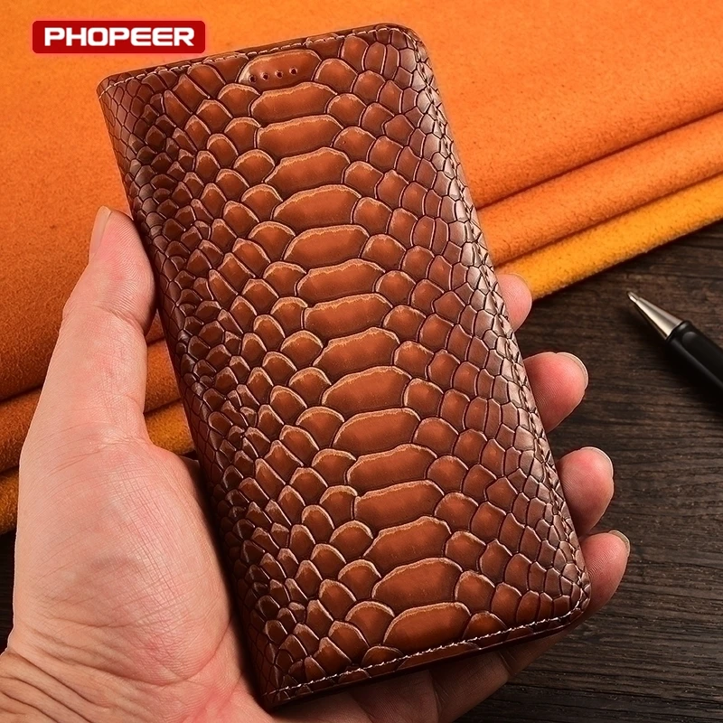 Premium PU Leather Flip Wallet Cover with Magnetic Closure