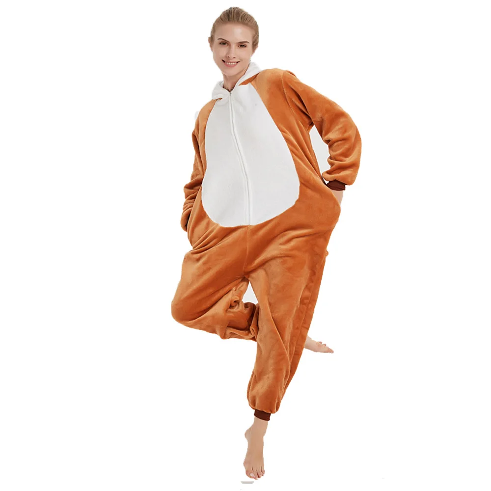 Winter Warm Flannel Sleepwear Adult Jumpsuit Men One Piece Bodysuit Adult Romper Pyjamas Onsie Pajama Bodysuit Teenager Oneises