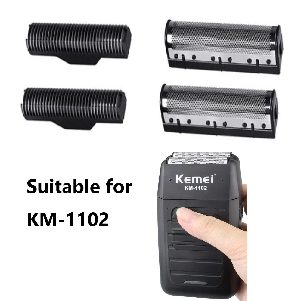 KEMEI KM-1102 4Pcs Hair Clipper Trimmer Shaver Replacable Knife Heads Knife Head Covers electric hair trimmer electric shaver head barber hair clipper blade electric shaver blades