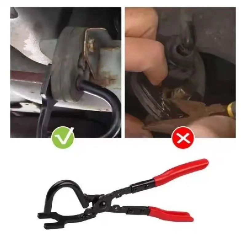 Car General Exhaust Pipe Rubber Pad Pliers Exhaust Hanger Removal Puller Separate Rubber Dent Car Repair and Disassembly Tool