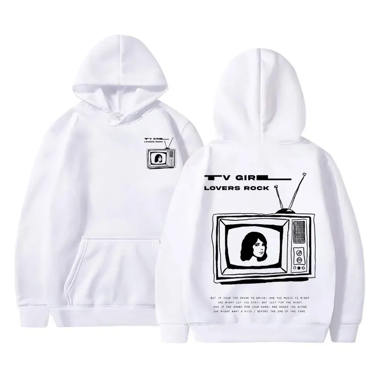 

TV Girl Unisex French Exit Album Music Double Sided Print Hoodie Male Casual Streetwear Men Women Fashion Oversized Sweatshirt