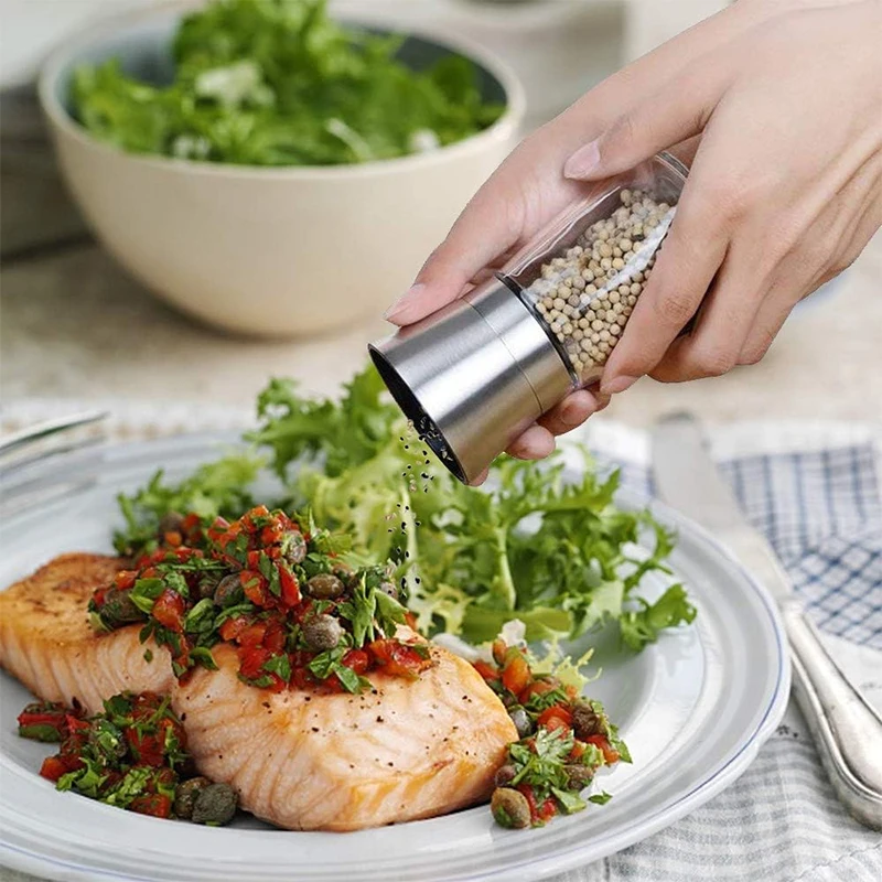 Manual Pepper Mill Grinder - Adjustable Coarseness For Fresh Ground Pepper, Kitchen & Dining Essential - View #3