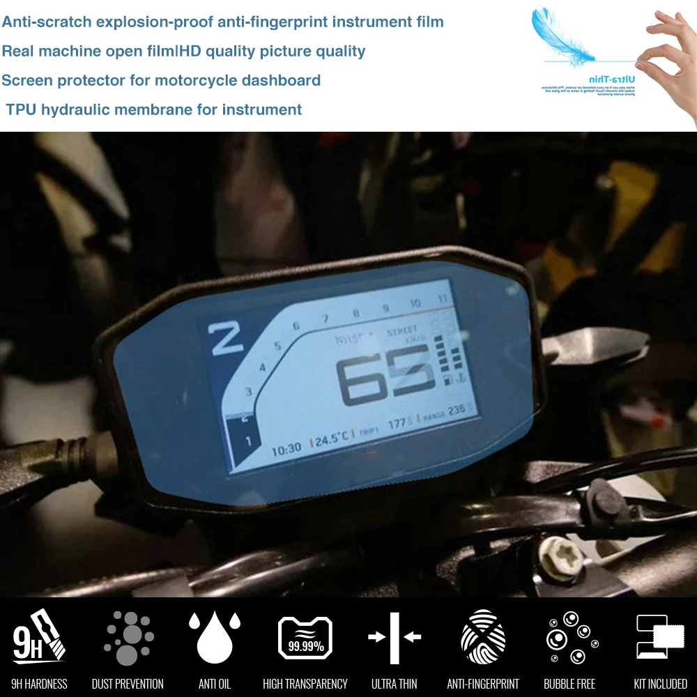 Motorcycle Screen Protector Cluster Scratch Protection Film For KTM Duke790 Duke 690 890 Duke 1290 Super R Motorcycle