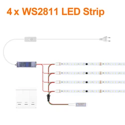 Enhanced RGB LED Strip Light 120LED/M 24V for Dynamic Room and Wall Decor (White)