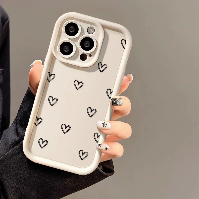 ตัวเลือกสินค้า เคสซิลิโคนลายหัวใจ ใส่ iPhone ได้ทุกรุ่น