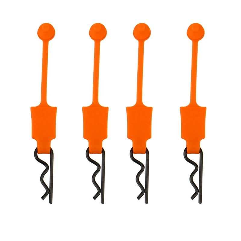 Durable Rubber Body Clips Set - Pack of 4