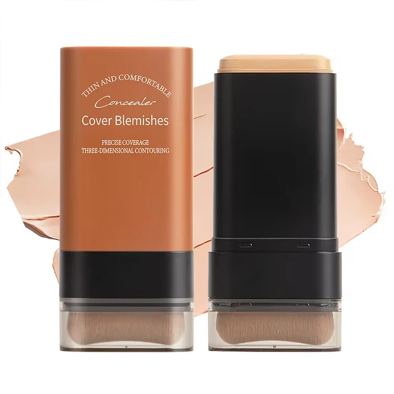 Blemishes Foundation Stick Long-lasting, Natural-looking,Light to Medium Brown,For All Skin Types Face Beauty Makeup Cosmetics
