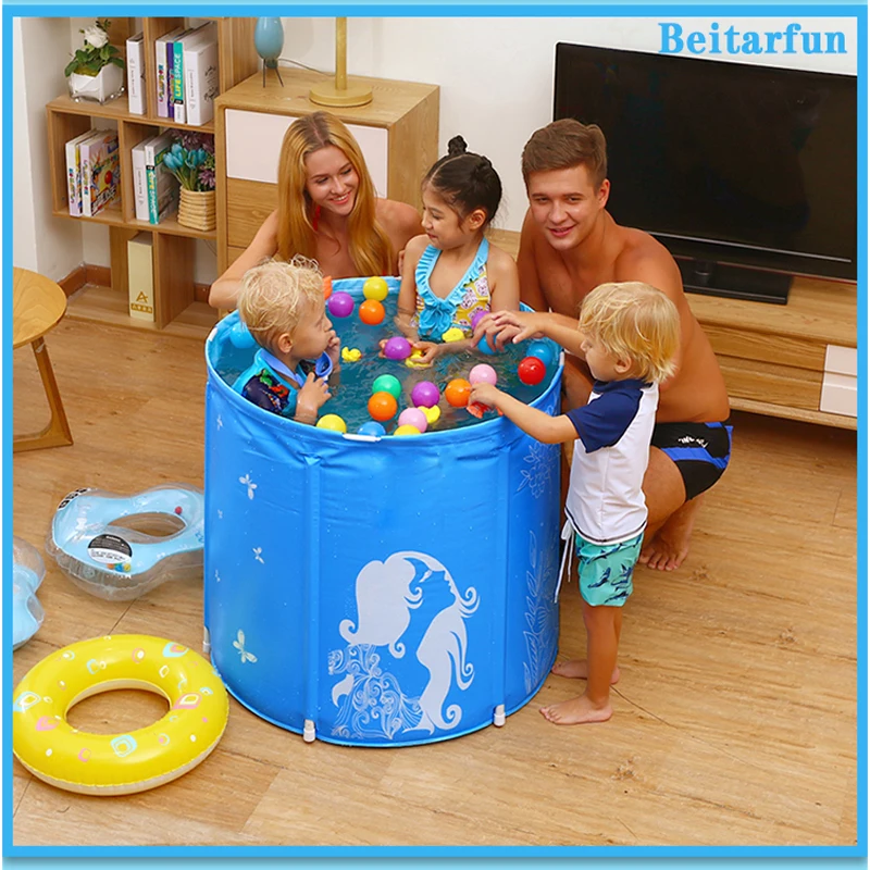 New Bathtub Set Portable Tub Bucket Kit For Family PVC Beauty Spa Folding Tube Foldable Baby Bath Barrel Swimming Pool for Kids |