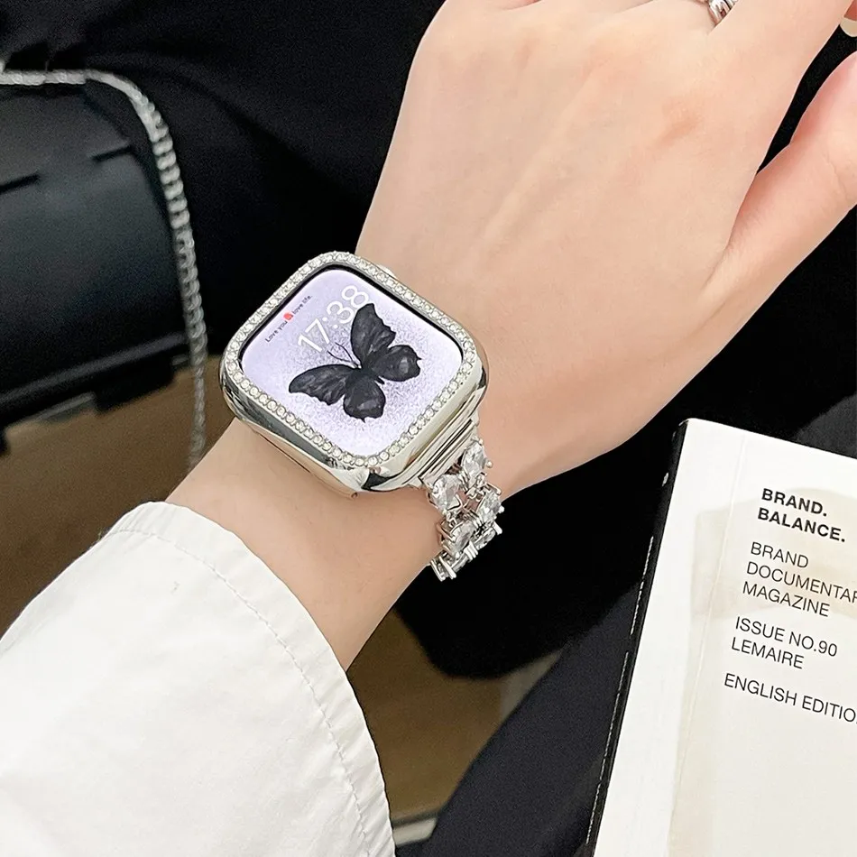 Apple Watch ø  Bowknot ̾Ƹ  Ʈ 9 8 7 6 5 SE 38/40/41/42/44/45mm iWatch UItra 2 49mm   ݼ 