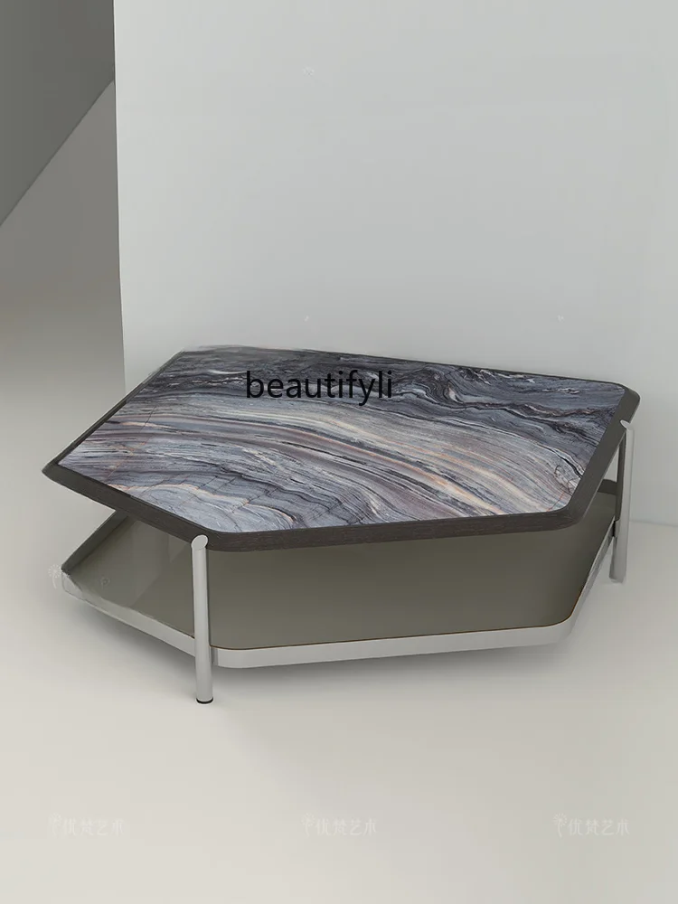 

Coffee Table High-End and Fashionable Coffee Table Light Luxury Large Apartment Modern Sofa and Tea Table S9