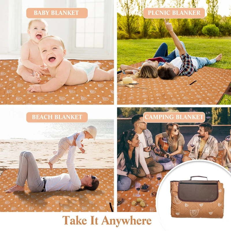 Baby Cotton Picnic Mat Widesea Camping Mat Portable Sleeping Pad Picnic Bed Mattress Travel Trekking Waterproof Moistureproof