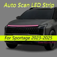 New DRL Auto Scan LED Strips For Kia Sportage 2023-2025 Car Hood Light Flexible Headlights Welcome Light 59 Inch 3