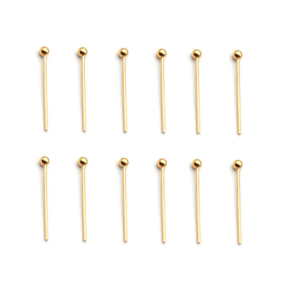 100 stücke 14-60mm Edelstahl Kugelkopf stifte für DIY hand gefertigte Ohrringe Schmuck liefert Zubehör Material Handwerk Deko-Teile – Detail 6