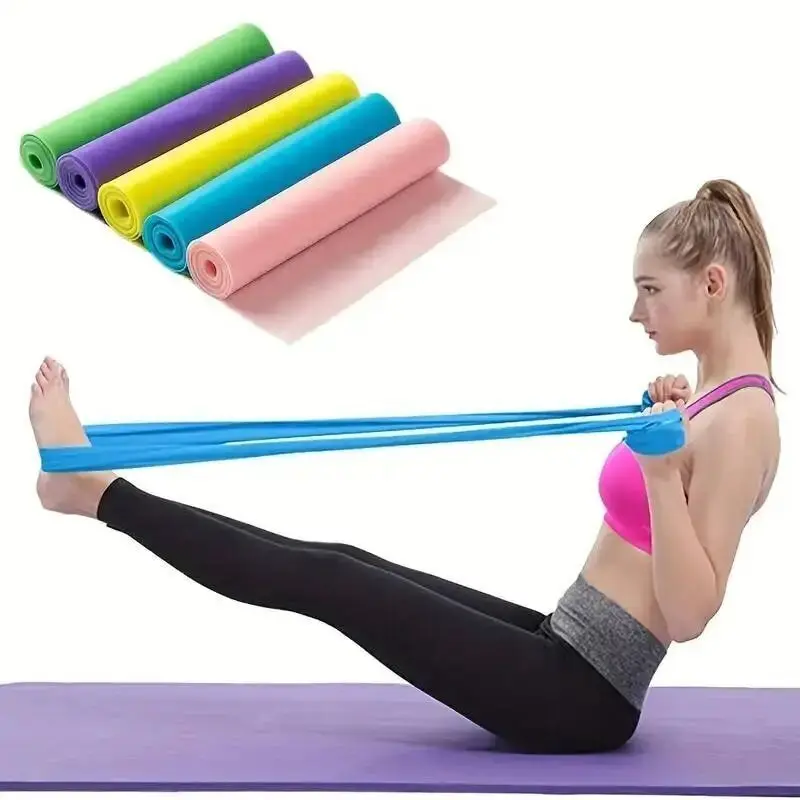1pcs TPE Yoga Acessorios Tension Left Elastic Tape Sport Exercise For Men And Fitness Women Based On Gymnastics Stretch Strap