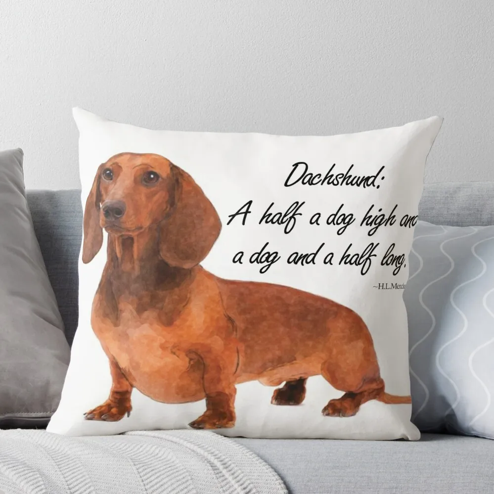 

Dachshund Humour Throw Pillow Custom Cushion ornamental pillows for living room Cusions Cover Pillowcase Cushion