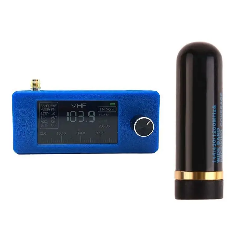 0.5Khz-181Mhz 휴대용 라디오1.9인치 IPS 스크린 안테나가 있는 포켓 라디오 모든 밴드 라디오 수신기 SW MW VHF 라디오