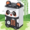 Kids Fingerprint Recognition Password Electronic Piggy Bank Toy Safe Bank Panda Cartoon Mini Atm Saving Box with Light and Music 4