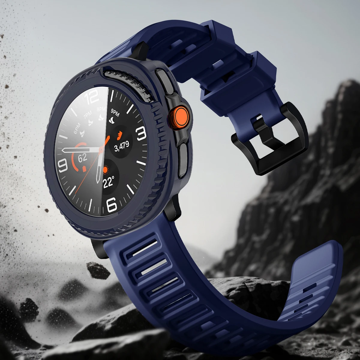 Premium Tempered Glass Smartwatch Protector Case - Universal Design