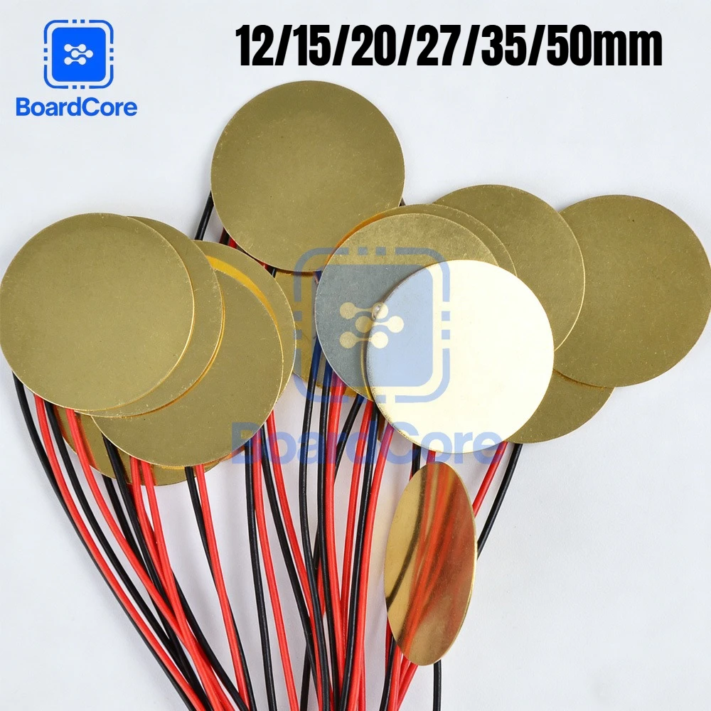 5/10/20pcs 압전 세라믹 디스크 12MM 15MM 20MM 27MM 35MM 50M..