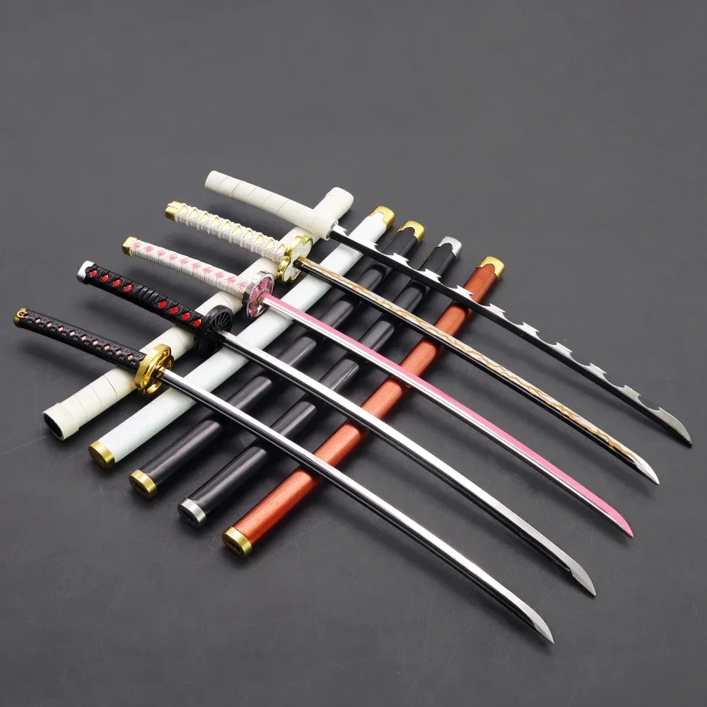 Demon Slayer Sword Agatsuma Zenitsu Nichirin Blade Katana Sword Samurai Royal Japanese Katana Anime Weapons Keychain Toy for Boy 2