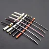 Demon Slayer Sword Agatsuma Zenitsu Nichirin Blade Katana Sword Samurai Royal Japanese Katana Anime Weapons Keychain Toy for Boy 2