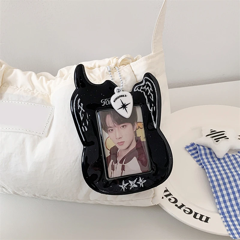 Cartoon Fotokartenetui Kartenhalter Tasche Schlüsselanhänger Gitarre Fotokartentasche Niedliche Idol Fotos Schutzhülle Idol Fotokartenhalter – Detail 12