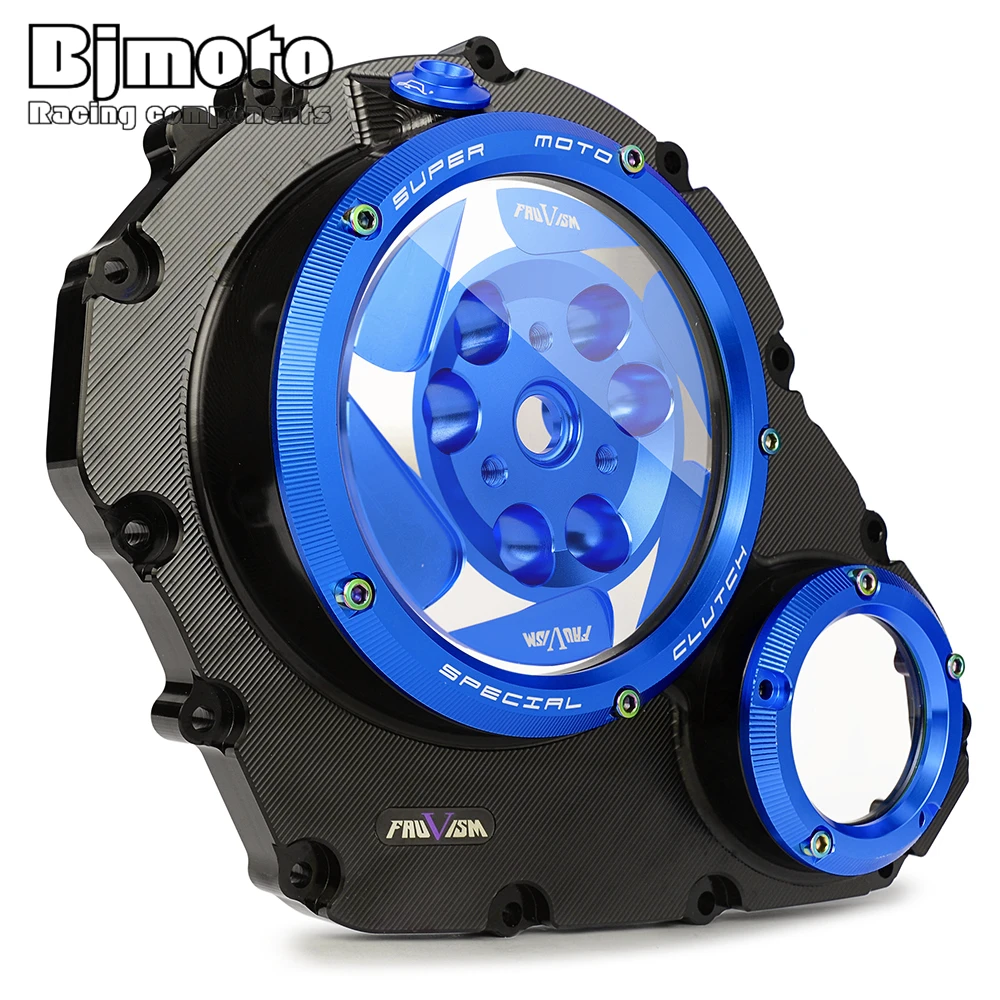 Motorcycle GSXR GSX-R 600 750 Engine CNC Clear Clutch Cover For