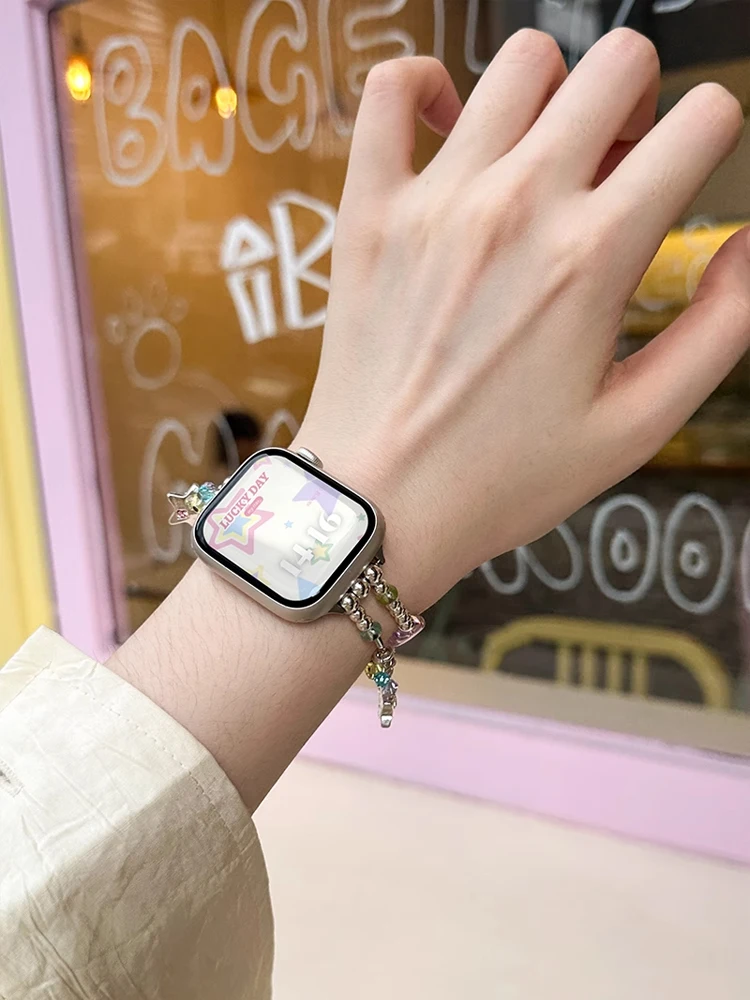 Elasticity Heart Band Metal Bracelet Strap