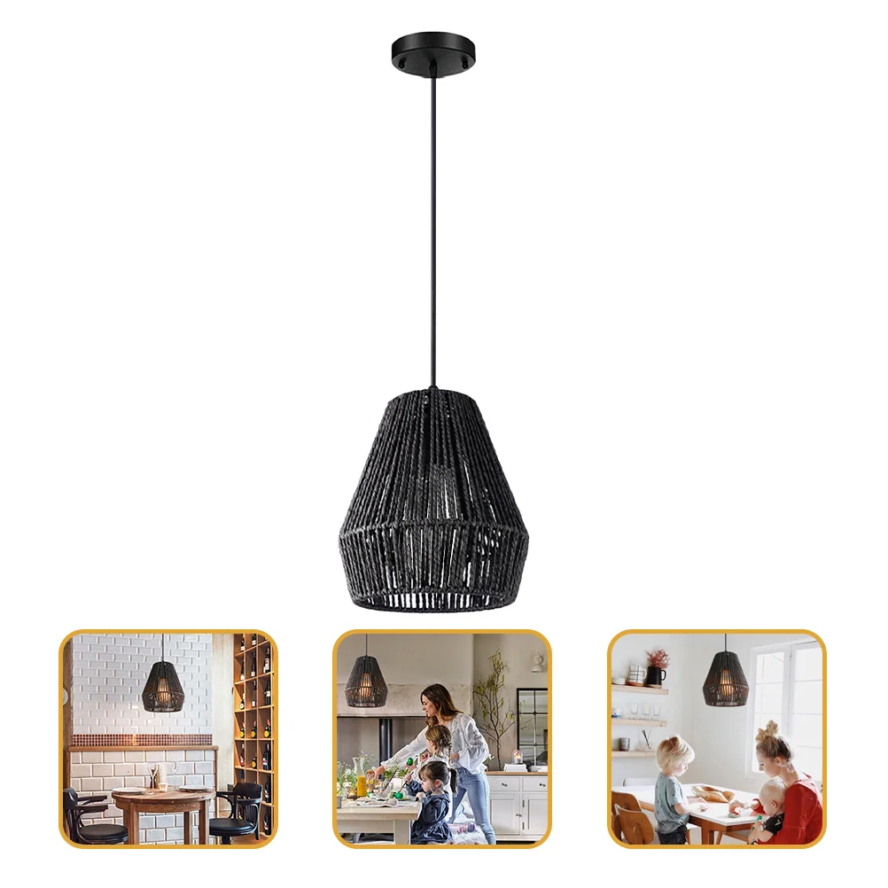 

Hanging Kitchen Light Simulated Rattan Pendant Lighting Bedroom Ceiling Light