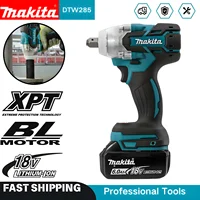 Makita DTW285 lithium impact wrench, high torque brushless motor, automotive repair tire, 18V lithium power tool