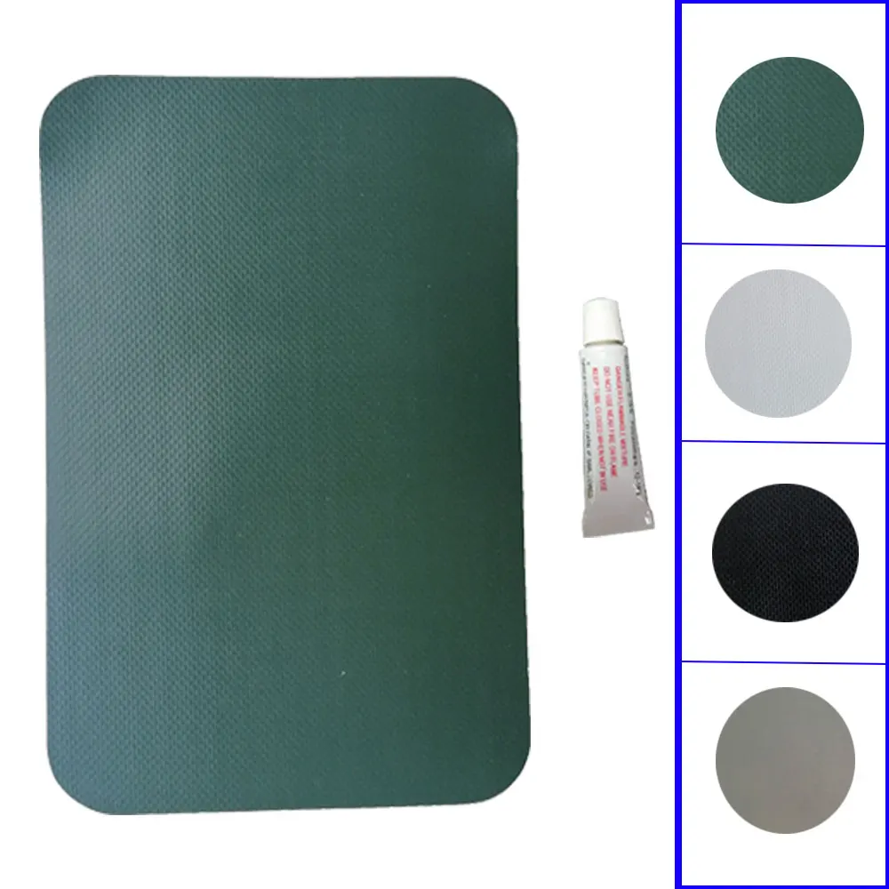 Kit de réparation PVC pour bateau gonflable - Patch étanche avec colle pour kayak et dériveur