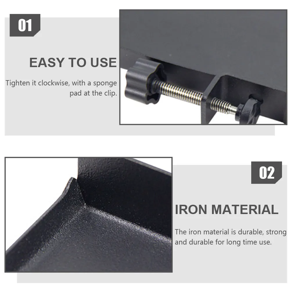 튼튼한 철제 사운드 트레이 마이크 스탠드(클램프형 선반 포함) 마이크 액세서리, 하모니카, 휴대폰, 사운드 카드, 카메라 보관 마운트